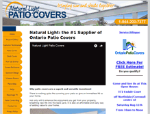 Tablet Screenshot of ontariopatiocovers.com